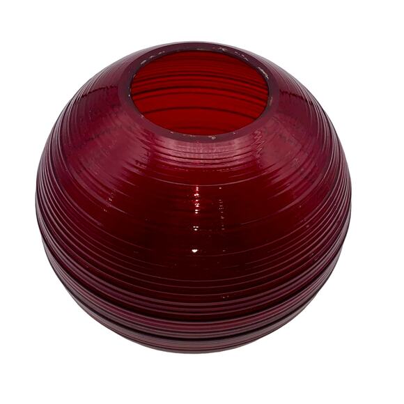 Vintage 1930s Imperial Glass Co. 5.5" Spun/Reeded Rose Bowl (#701) Ruby Red VGC - Picture 5 of 7